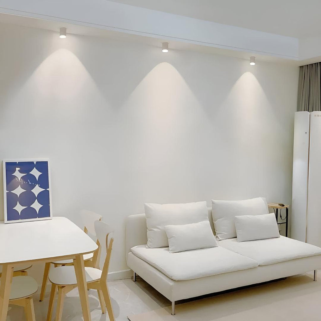 Cylindrical Recessed Ceiling Light Fixture For Spotlight Lighting