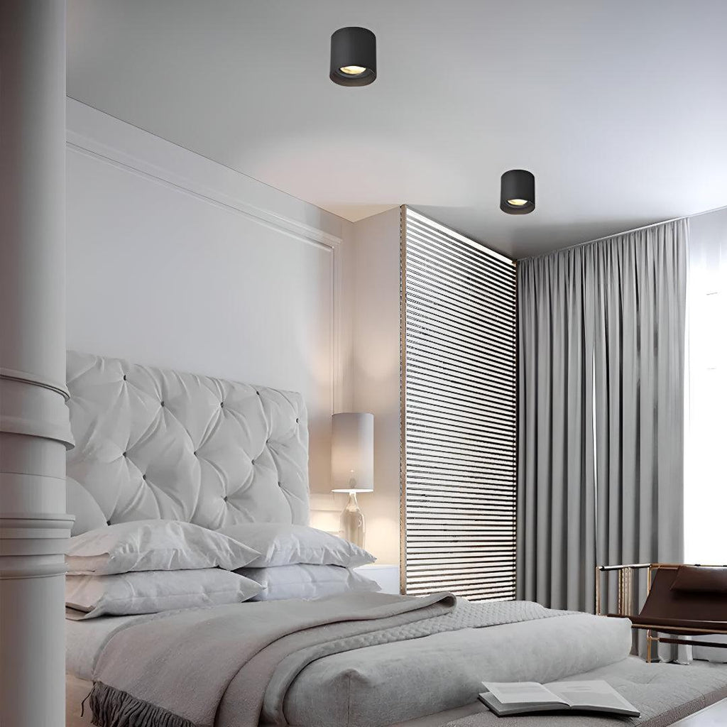 Cylindrical Recessed Ceiling Light Fixture For Spotlight Lighting