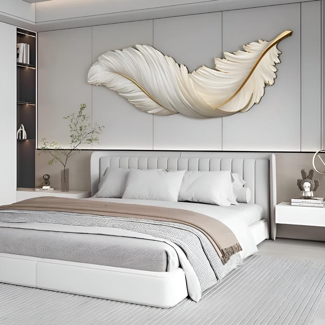 Decorative Feather In The Wind Wall Sconce With Artistic Illumination