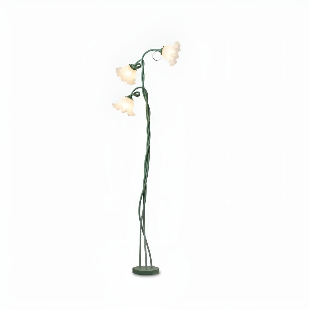 Decorative Flower Standing Floor Lamp With Floral Light Fixture Heads