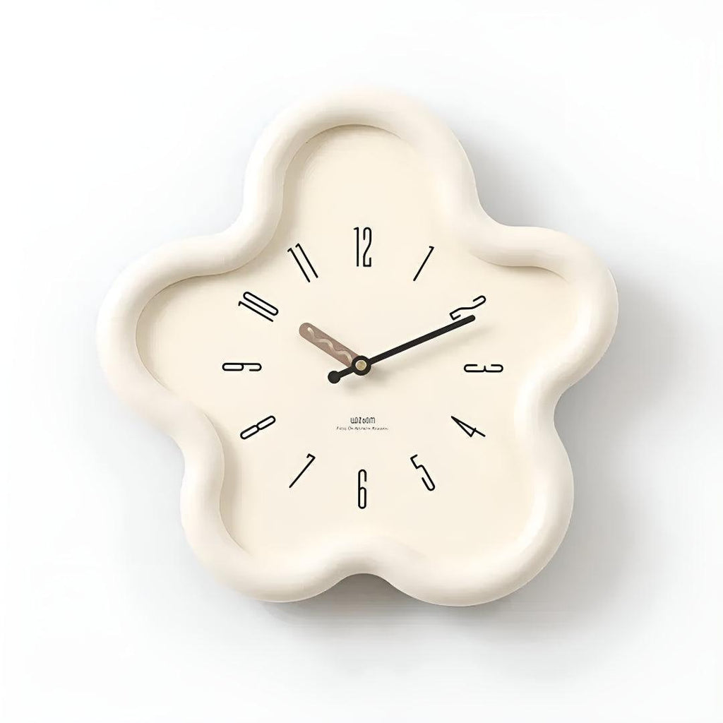 Decorative Flower Styled Pendulum Wall Clock With Silent Design