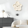Decorative Flower Styled Pendulum Wall Clock With Silent Design