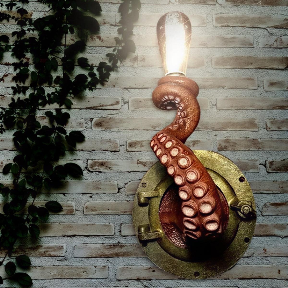 Decorative Octopus Tentacle Wall Sconce Light Fixture