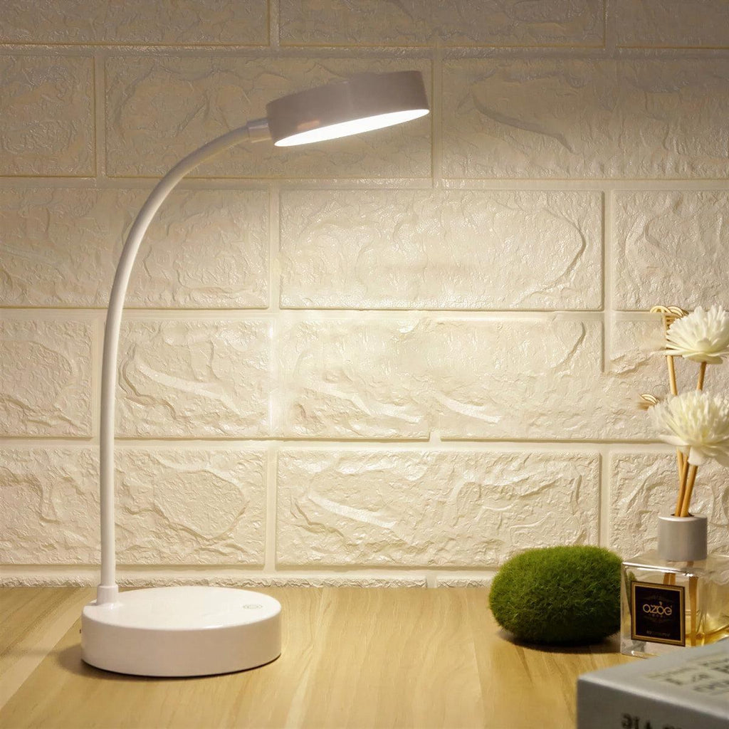 Desk Lamp For Study With Adjustable Gooseneck And Touch Control