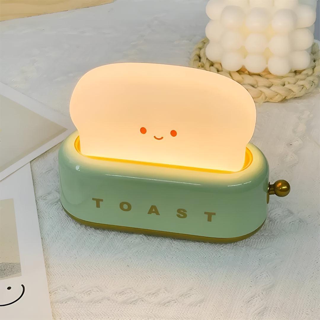 Dimmable Toaster Styled Nightlight Table Lamp With Decorative Accent