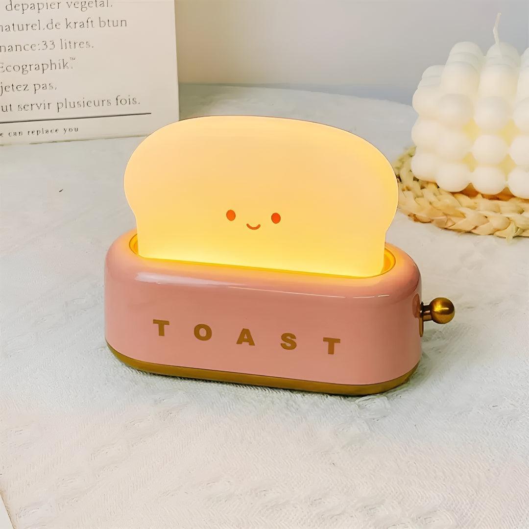 Dimmable Toaster Styled Nightlight Table Lamp With Decorative Accent