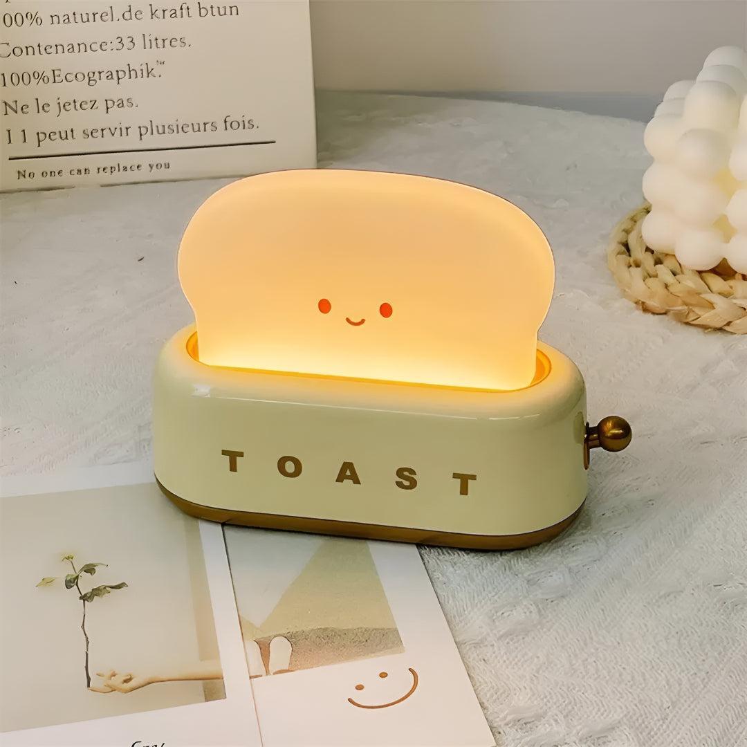Dimmable Toaster Styled Nightlight Table Lamp With Decorative Accent