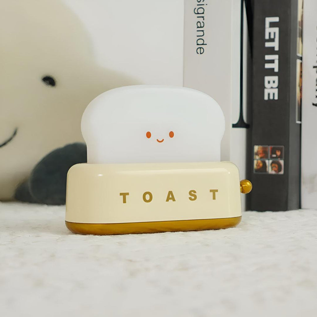 Dimmable Toaster Styled Nightlight Table Lamp With Decorative Accent