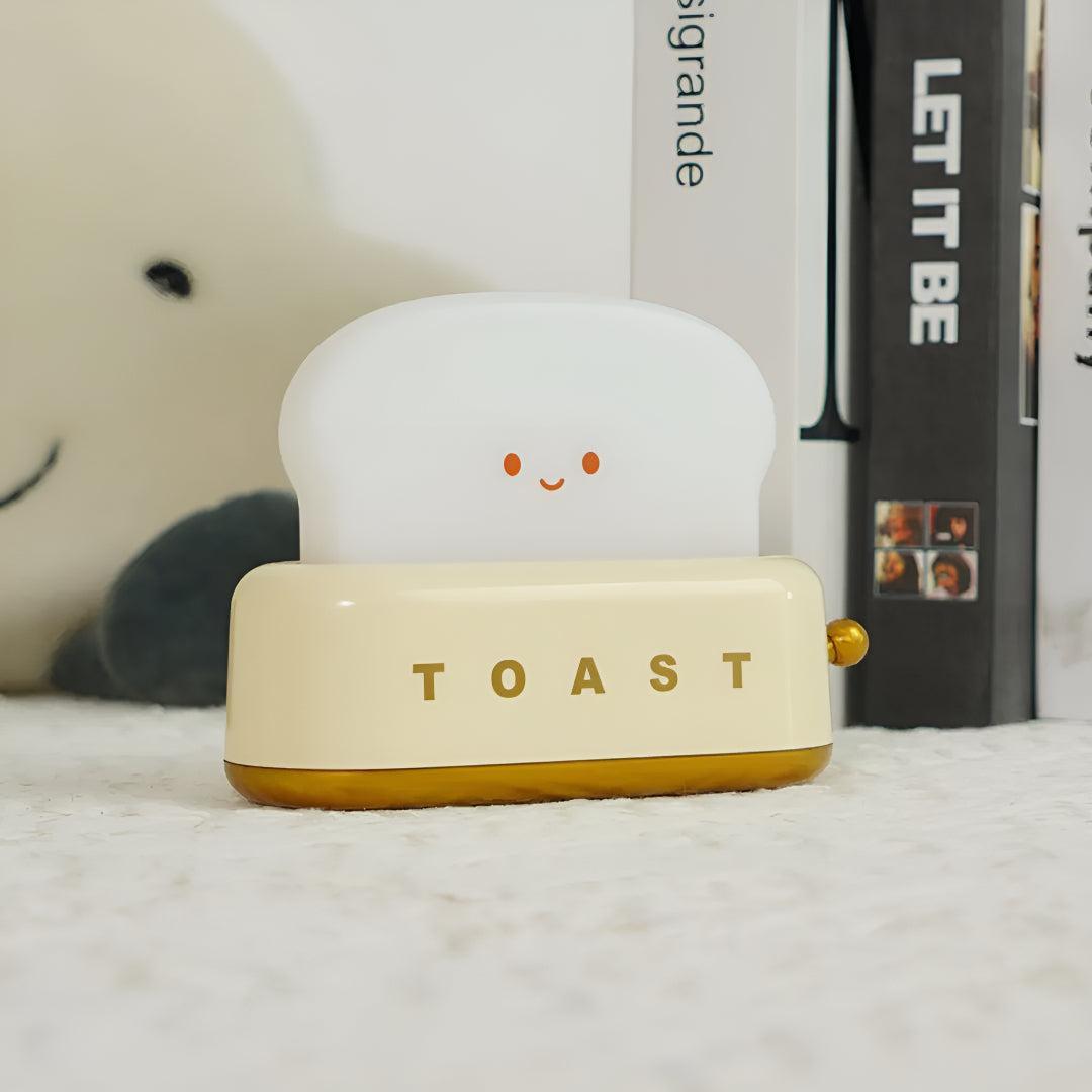 Dimmable Toaster Styled Nightlight Table Lamp With Decorative Accent