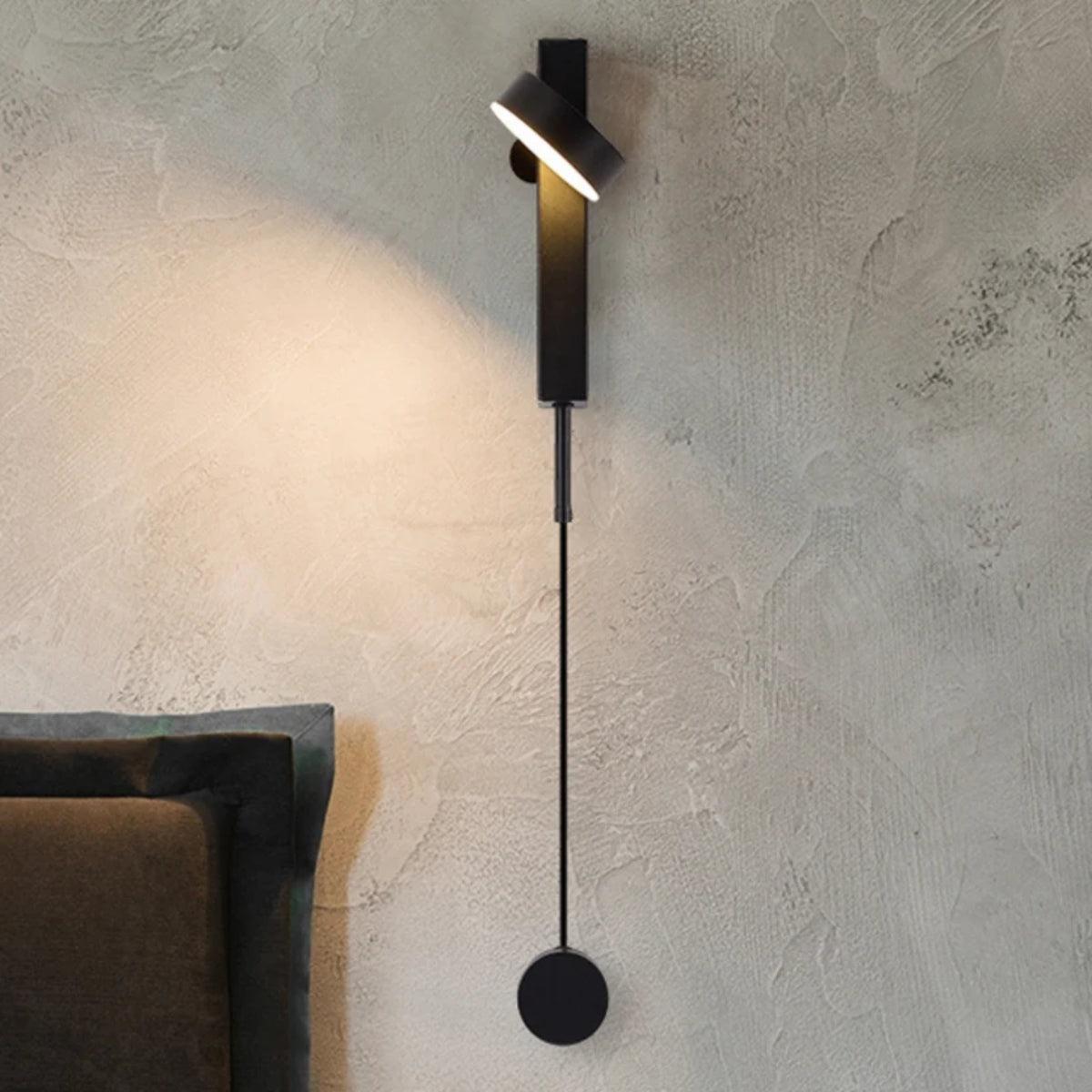 Dimmable Wall Sconce Lighting Fixture With Adjustable Head