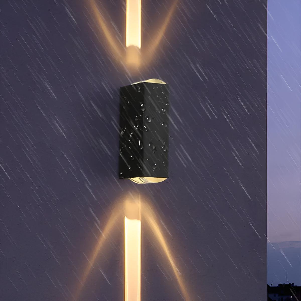 Double Beam Outdoor Light Fixture With Up Down Lighting