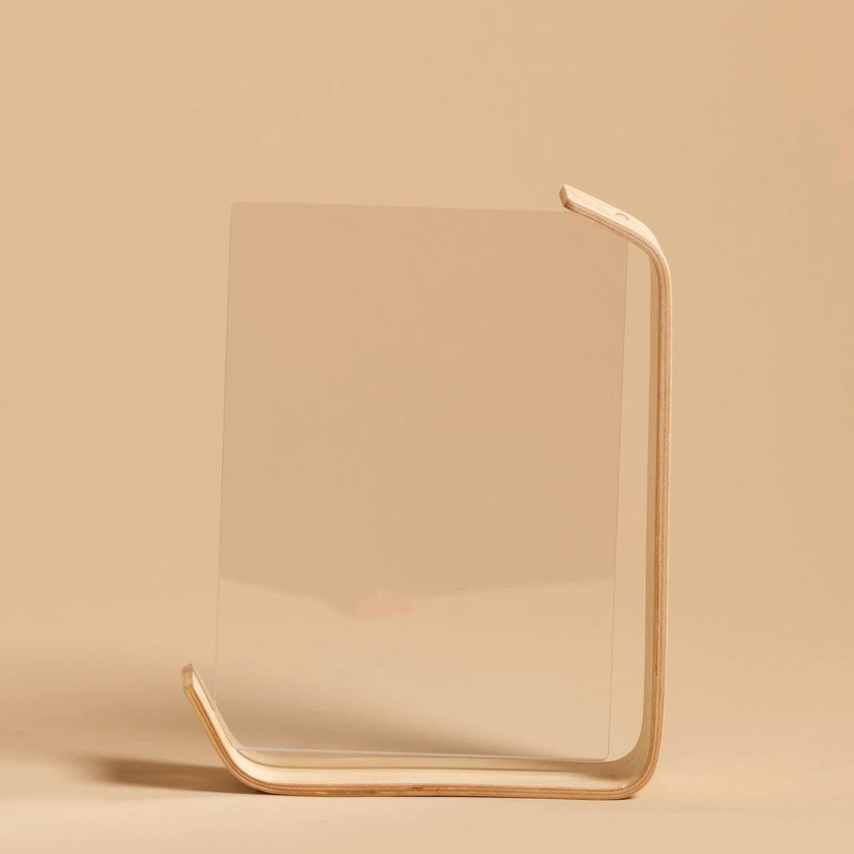 Double Sided Freestanding Picture Frame With Modern Transparent Display