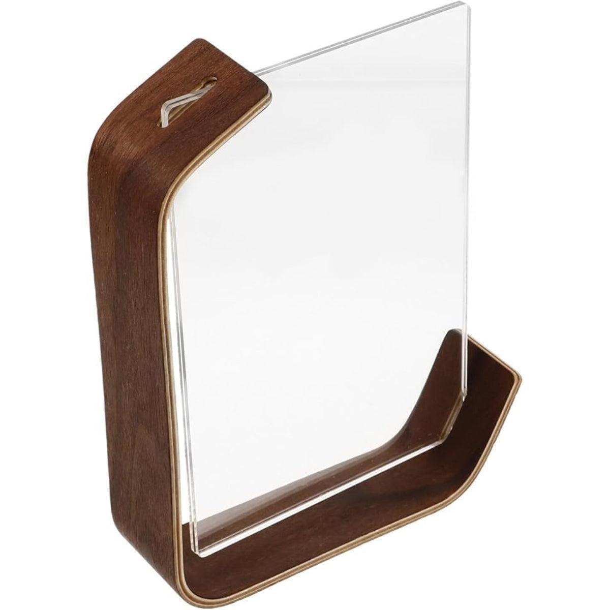 Double Sided Freestanding Picture Frame With Modern Transparent Display