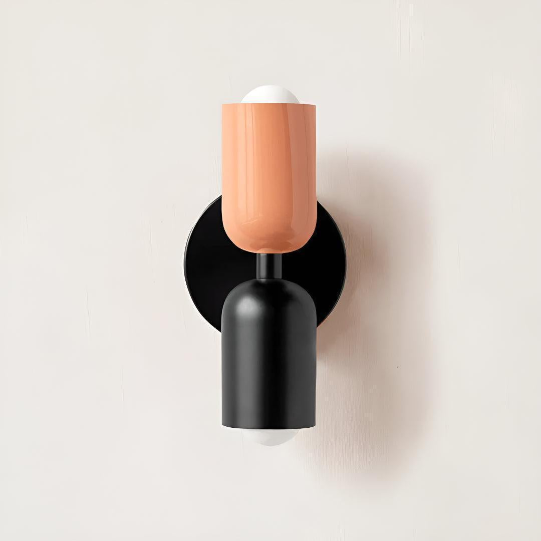 Dual Shaded Wall Sconce Light With Up And Down Illumination