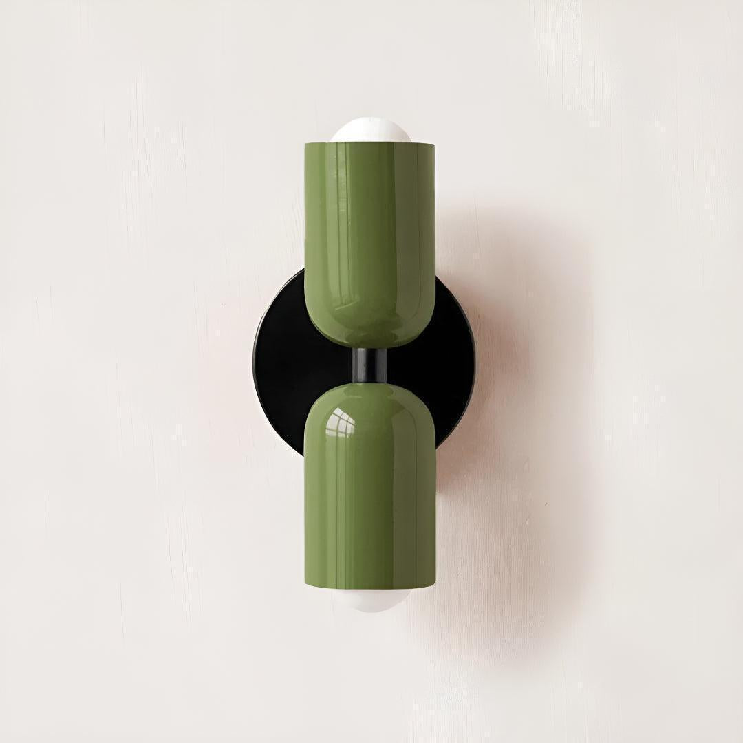 Dual Shaded Wall Sconce Light With Up And Down Illumination