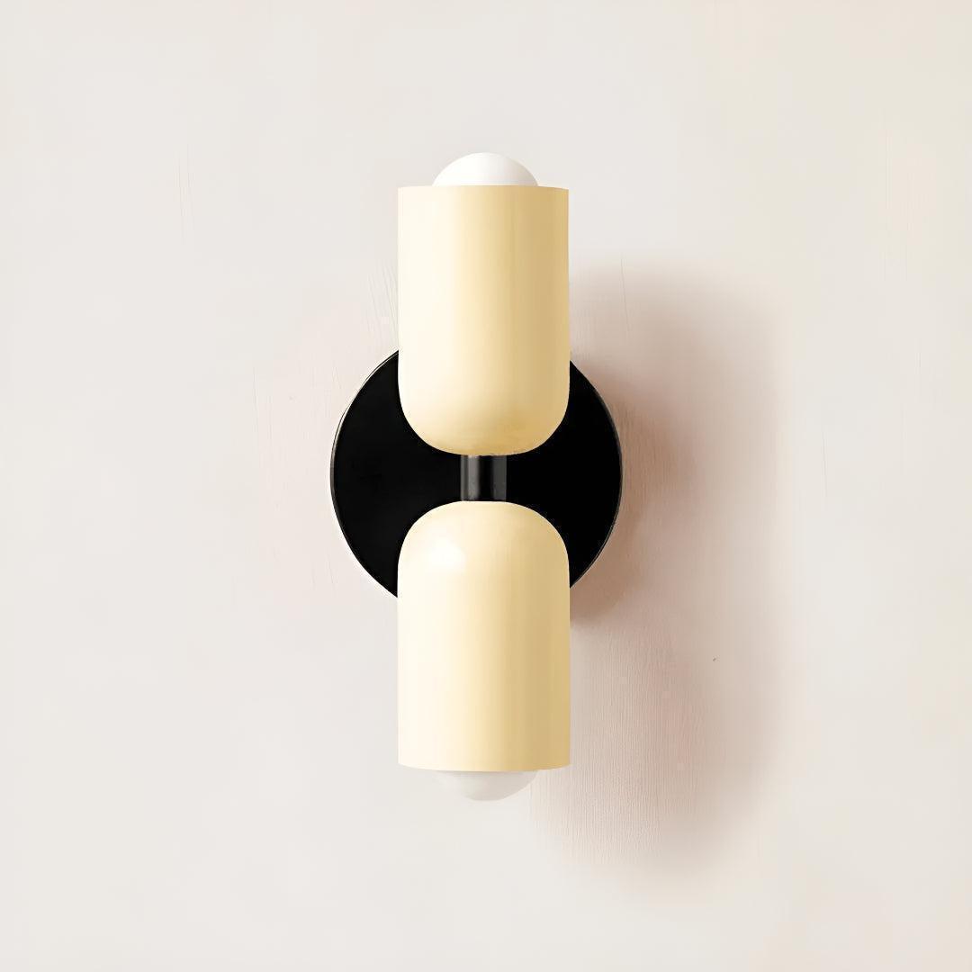 Dual Shaded Wall Sconce Light With Up And Down Illumination