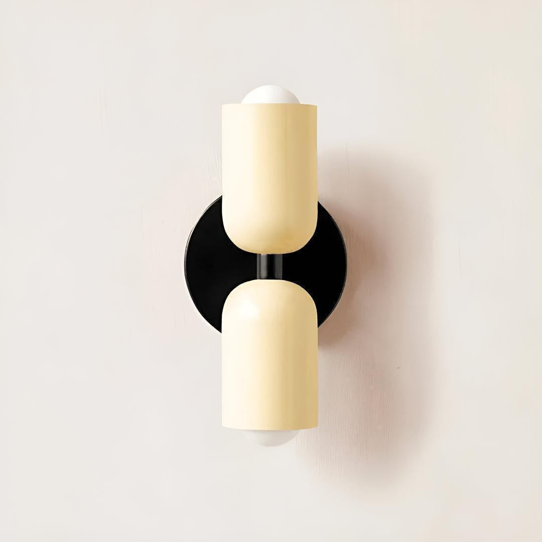 Dual Shaded Wall Sconce Light With Up And Down Illumination