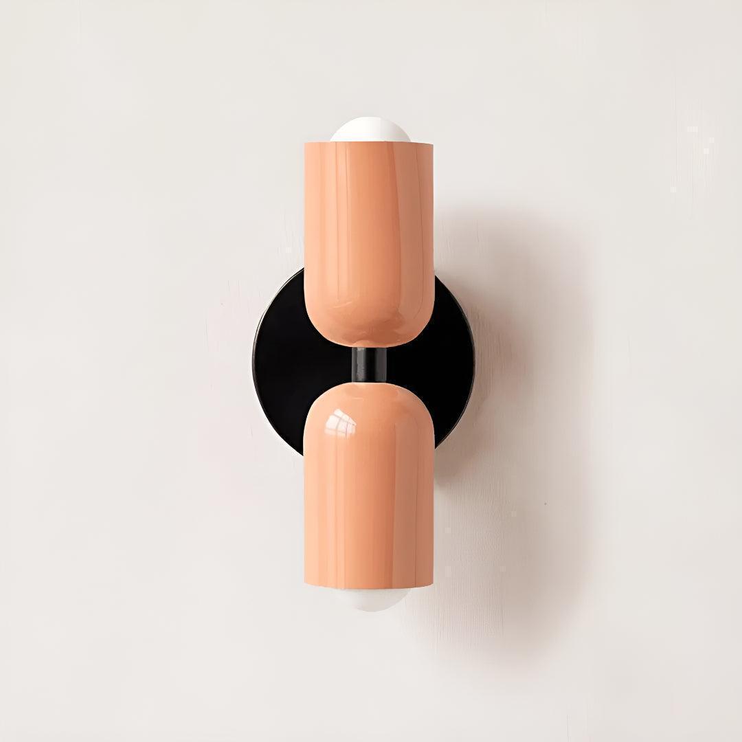 Dual Shaded Wall Sconce Light With Up And Down Illumination