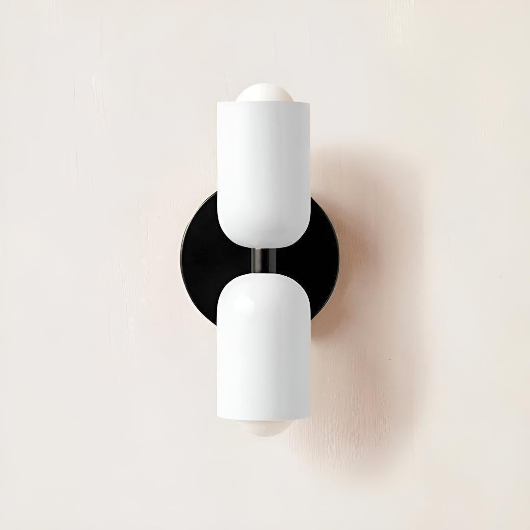 Dual Shaded Wall Sconce Light With Up And Down Illumination