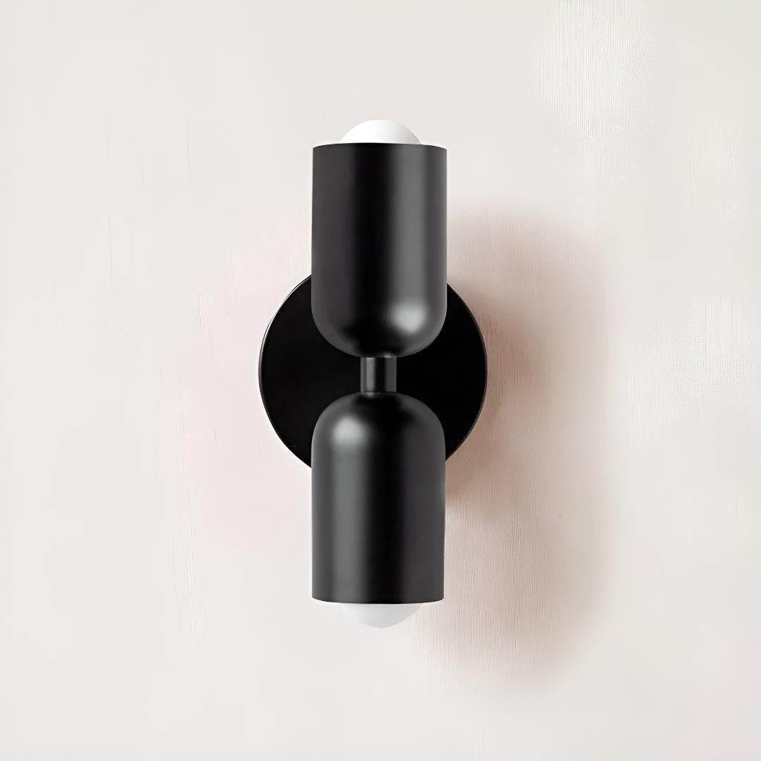 Dual Shaded Wall Sconce Light With Up And Down Illumination