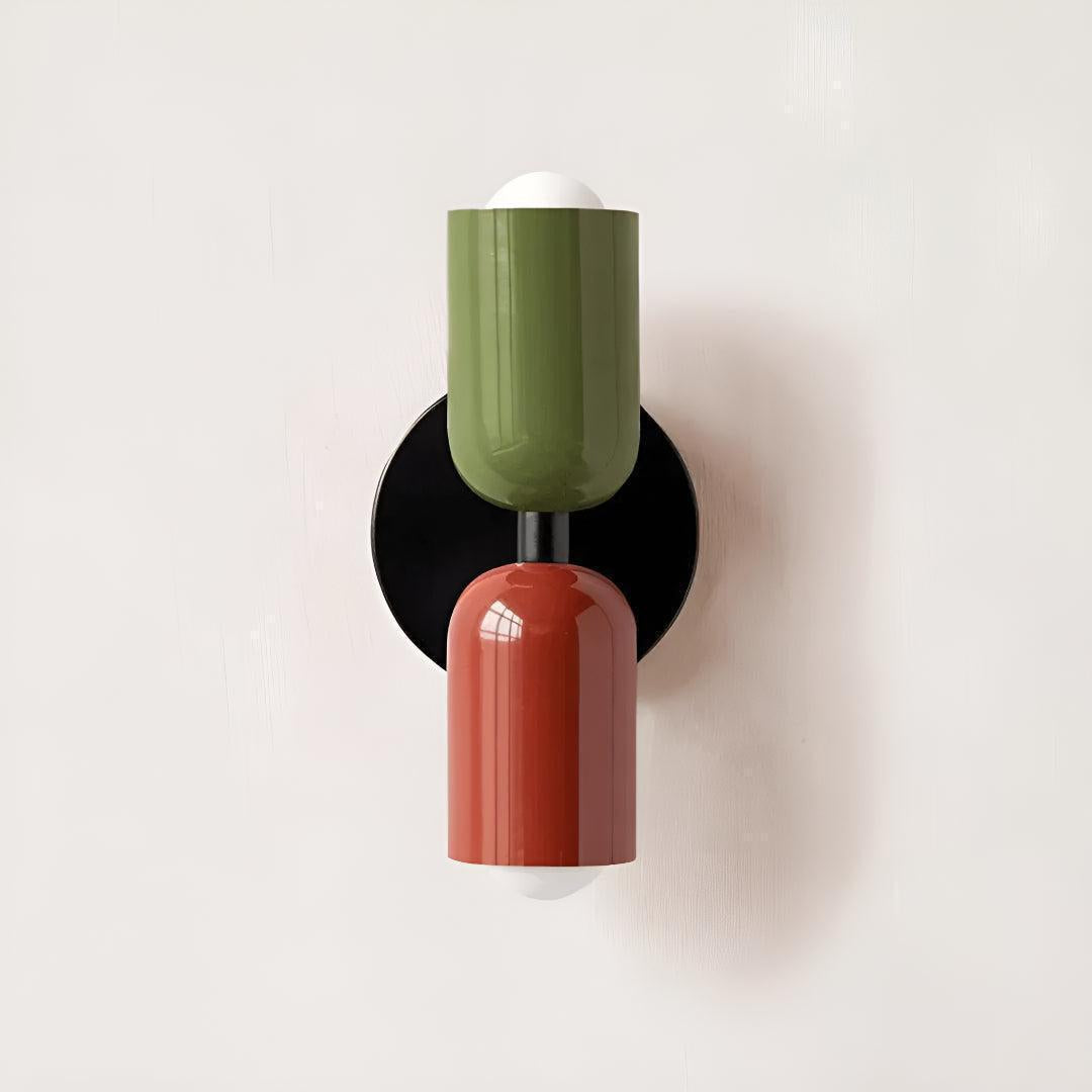 Dual Shaded Wall Sconce Light With Up And Down Illumination