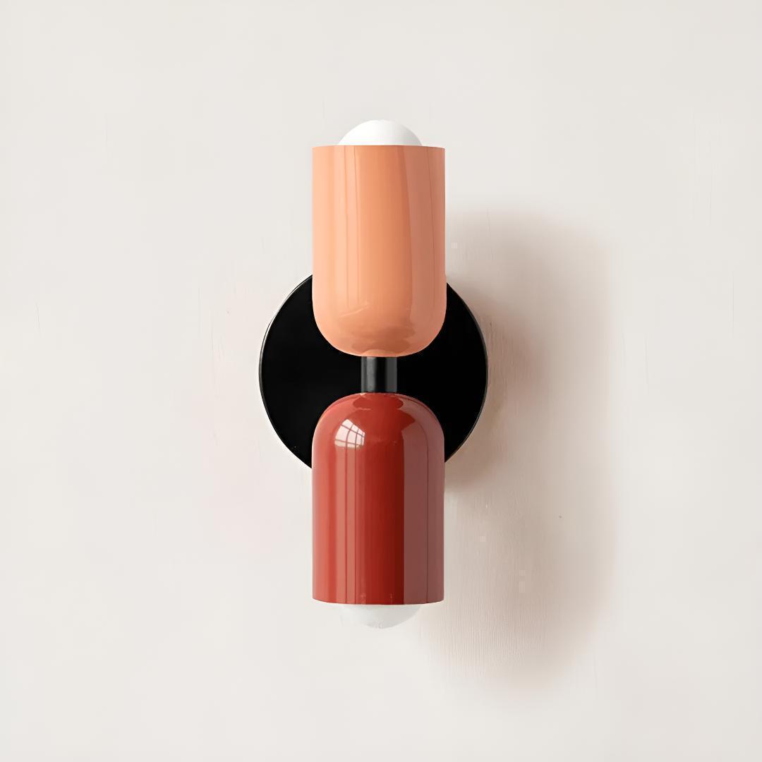 Dual Shaded Wall Sconce Light With Up And Down Illumination