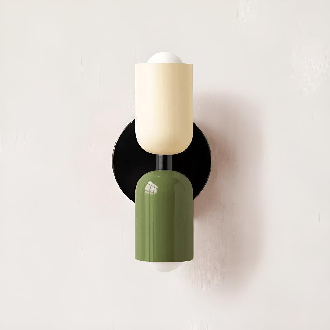 Dual Shaded Wall Sconce Light With Up And Down Illumination