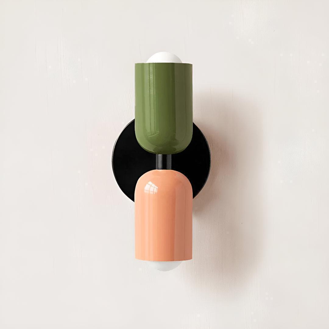 Dual Shaded Wall Sconce Light With Up And Down Illumination