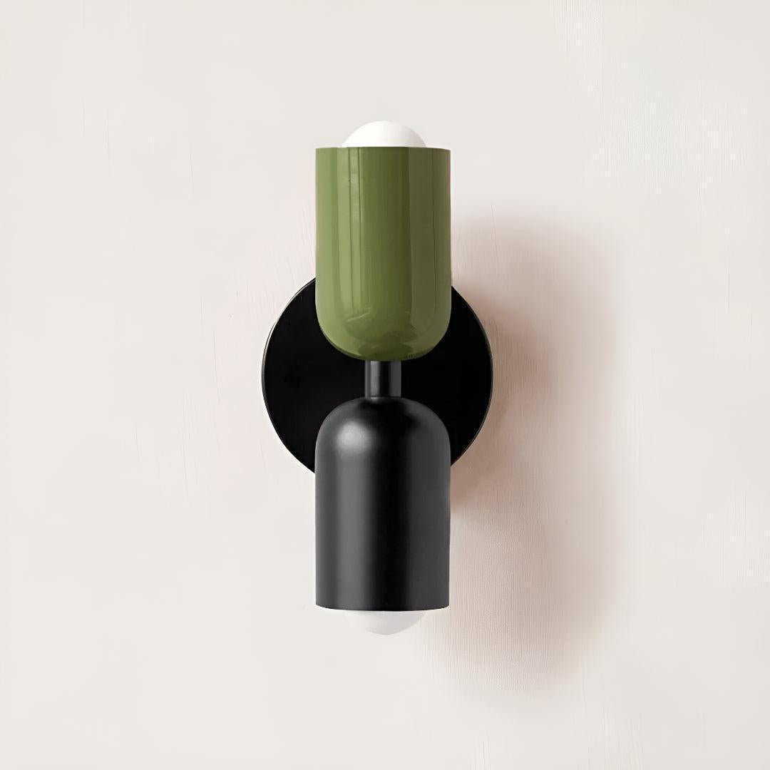 Dual Shaded Wall Sconce Light With Up And Down Illumination