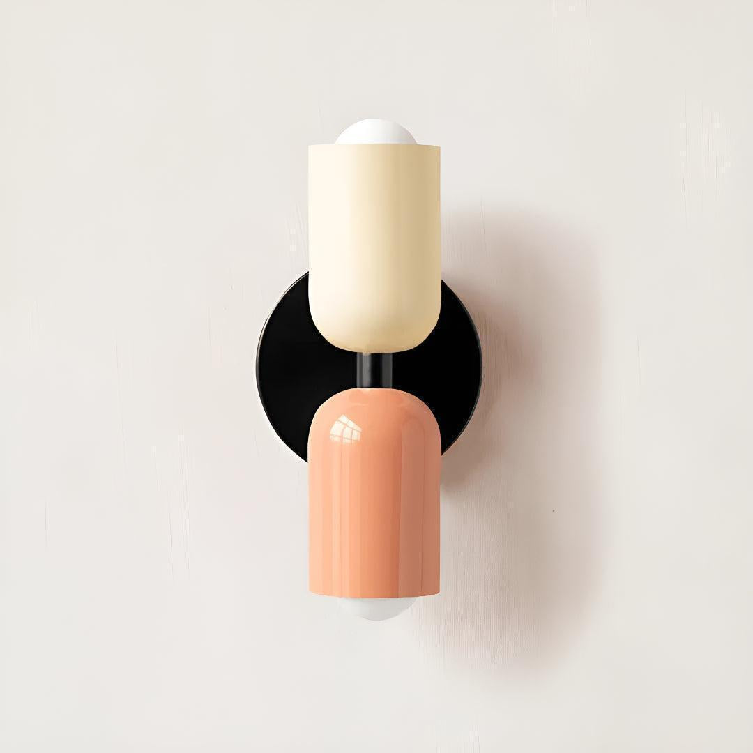 Dual Shaded Wall Sconce Light With Up And Down Illumination