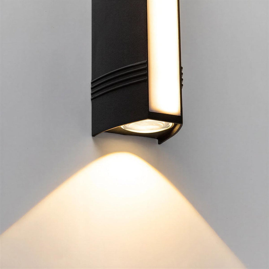 Exterior Wall Light With Up Down Facade Illumination