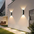 Exterior Wall Light With Up Down Facade Illumination