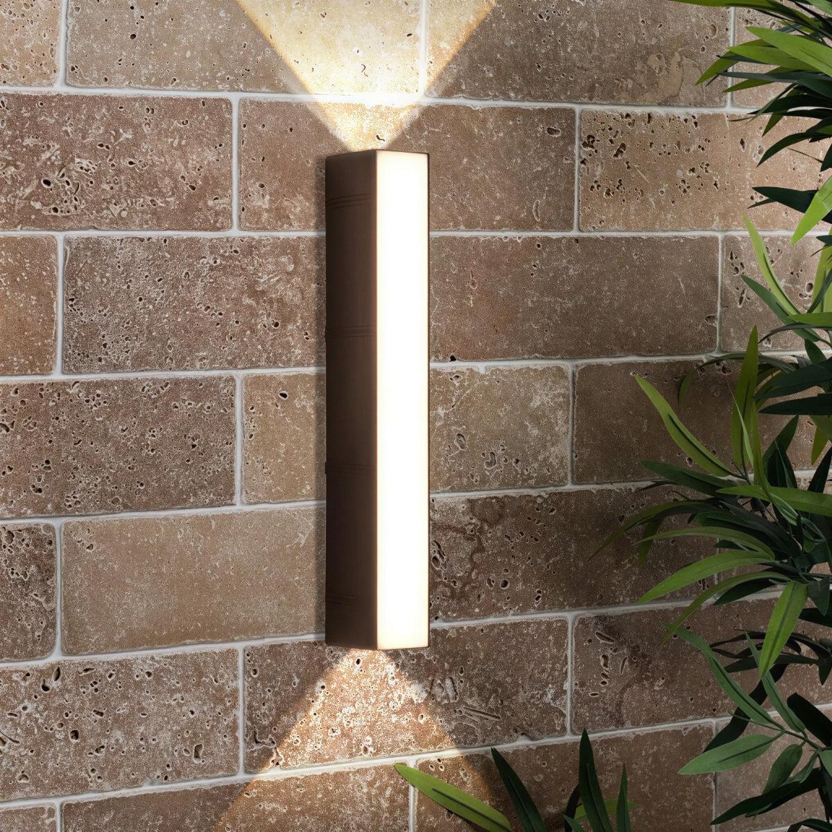 Exterior Wall Light With Up Down Facade Illumination
