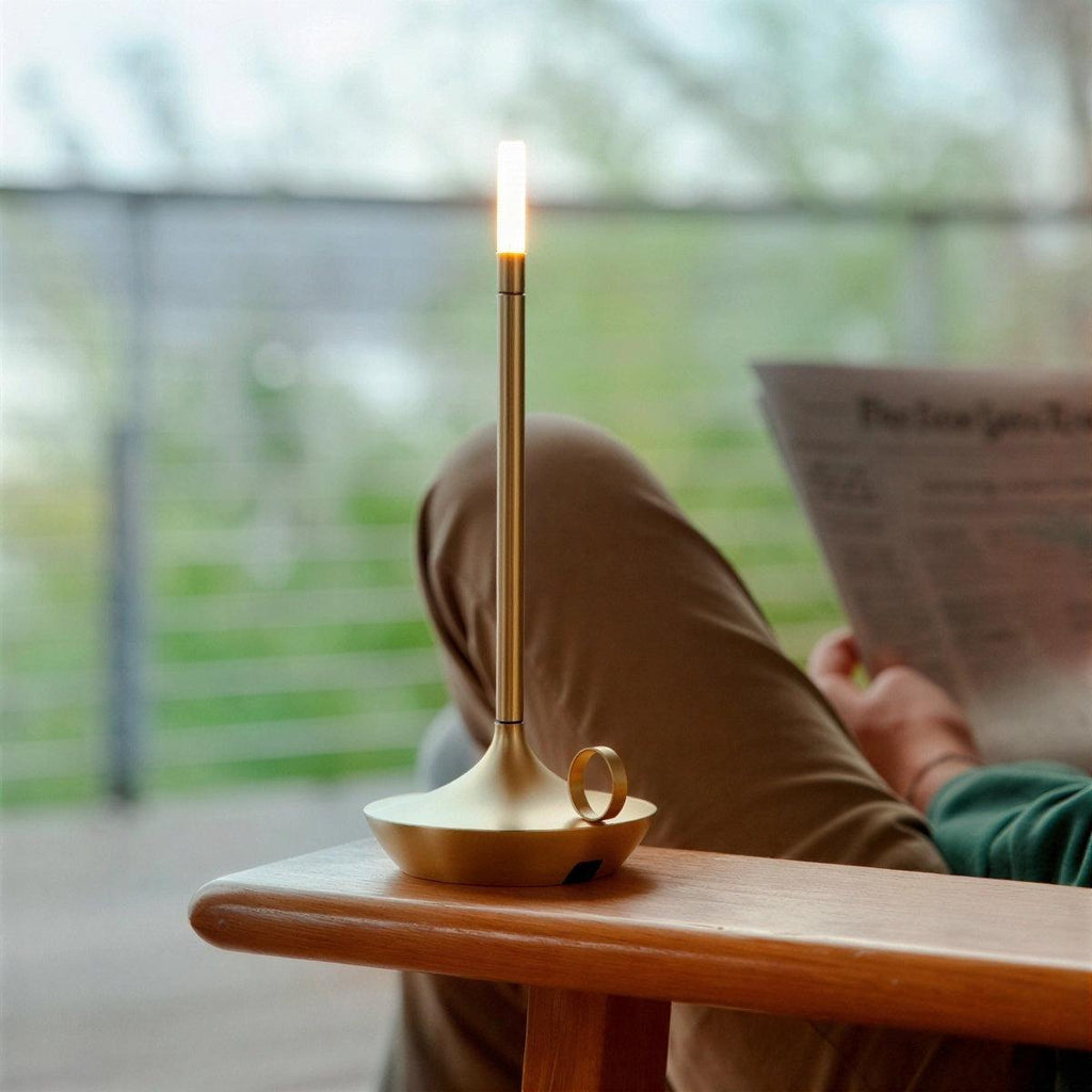Flameless Candle Styled Battery Operated Cordless Table Lamp