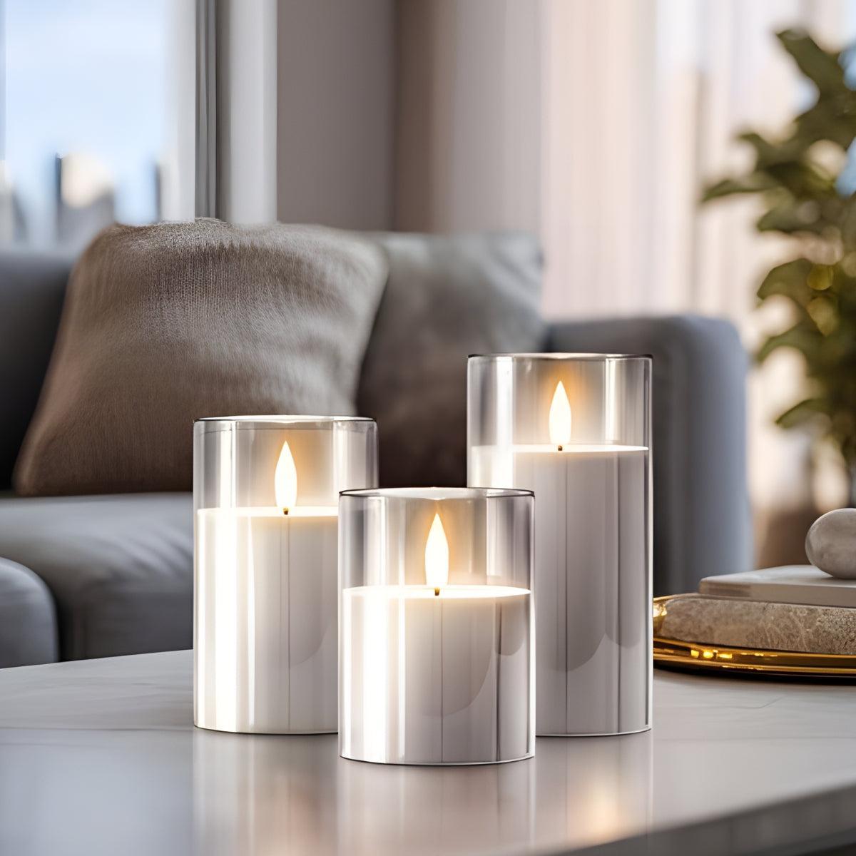Flameless Candles With Realistic Flickering Light