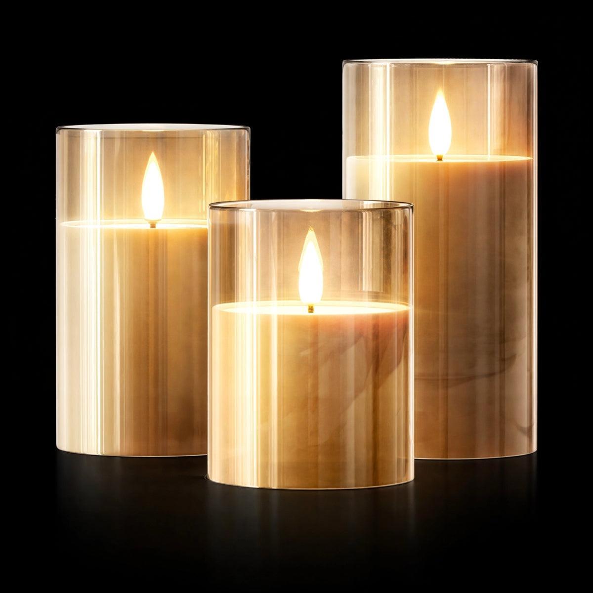 Flameless Candles With Realistic Flickering Light