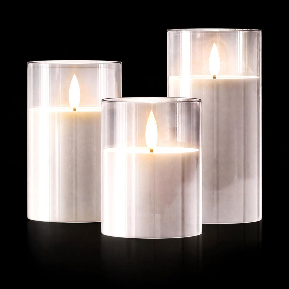 Flameless Candles With Realistic Flickering Light