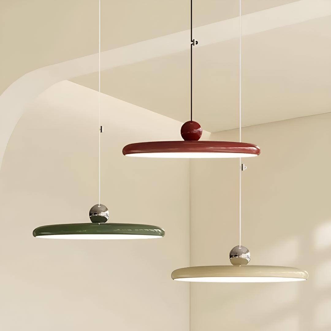 Flat Hanging Pendant Light Fixture Ceiling Lamp With Adjustable Arm