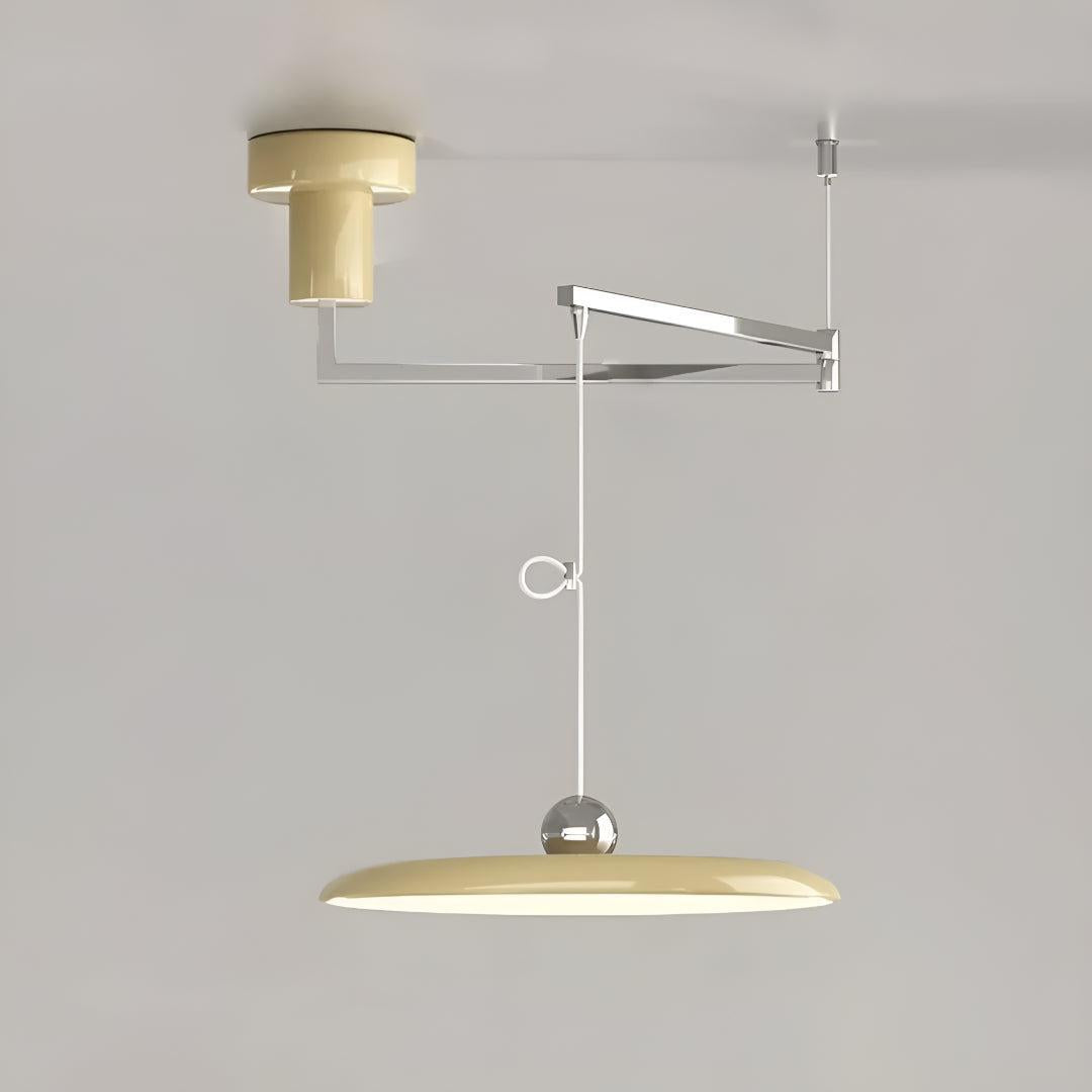 Flat Hanging Pendant Light Fixture Ceiling Lamp With Adjustable Arm