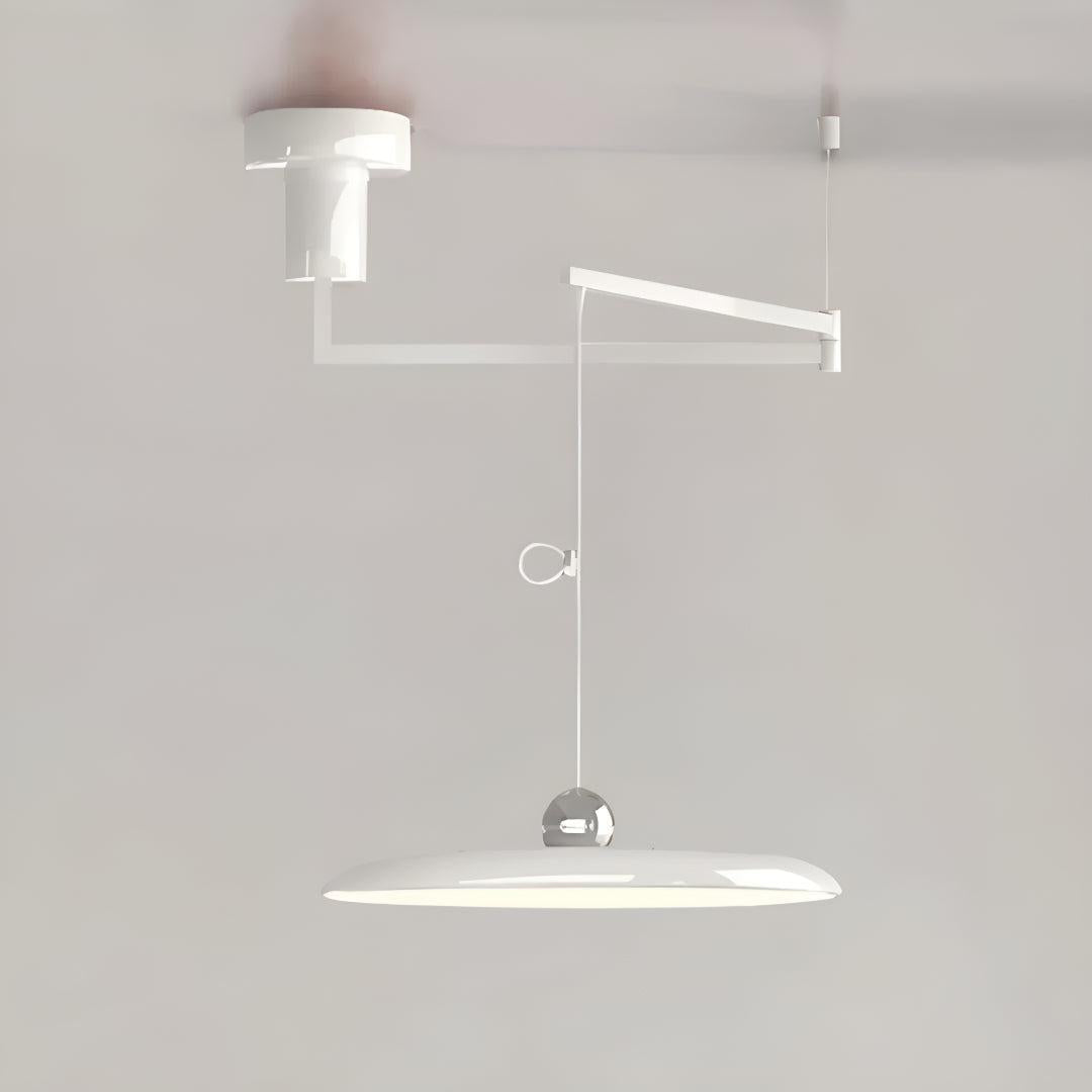Flat Hanging Pendant Light Fixture Ceiling Lamp With Adjustable Arm