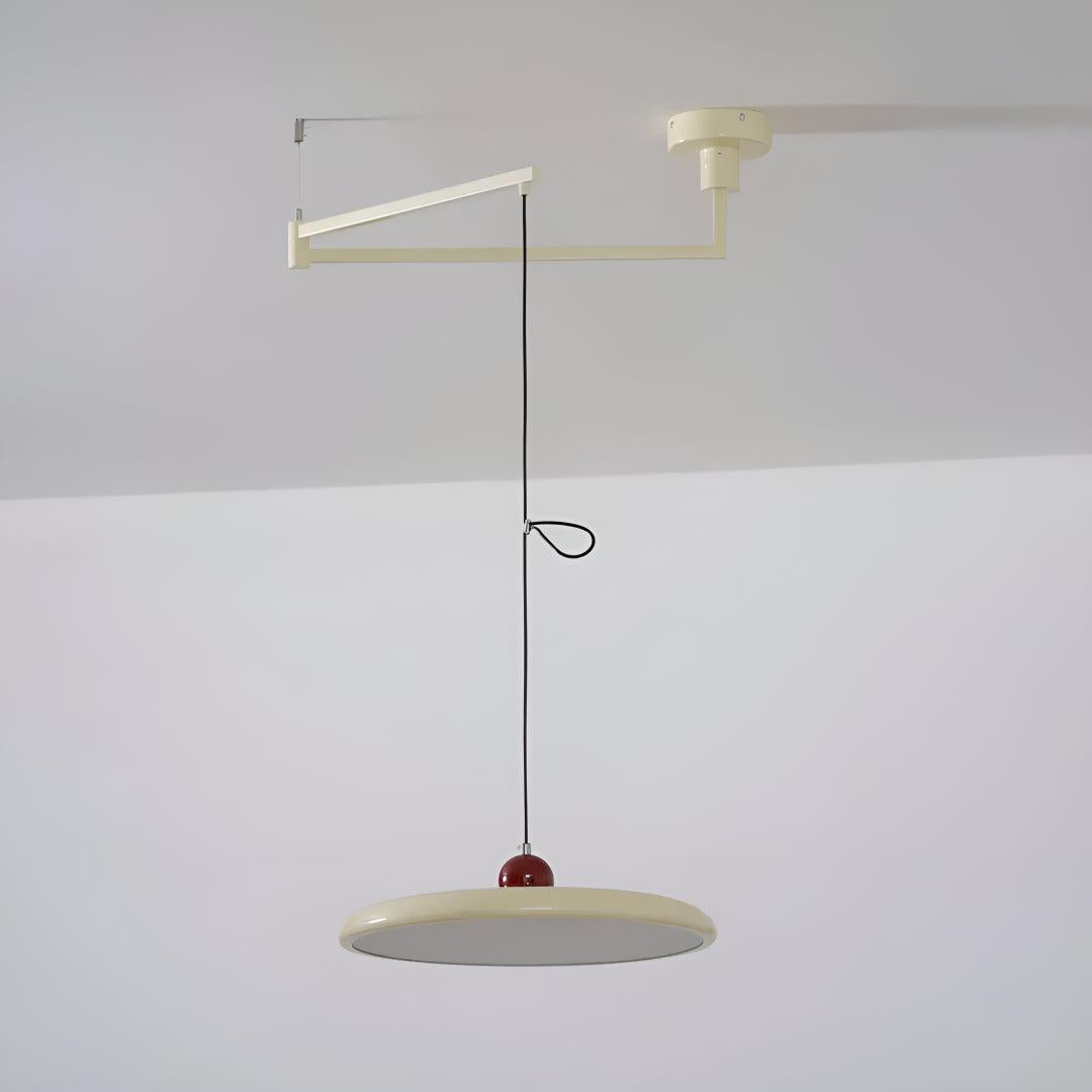 Flat Hanging Pendant Light Fixture Ceiling Lamp With Adjustable Arm