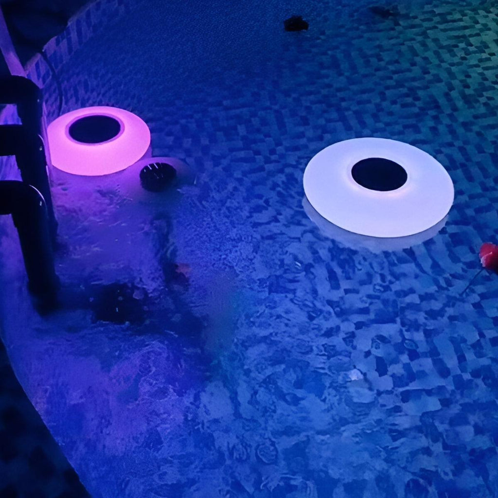 Floating Swimming Pool Light With Solar Powered Lighting And RGB Design