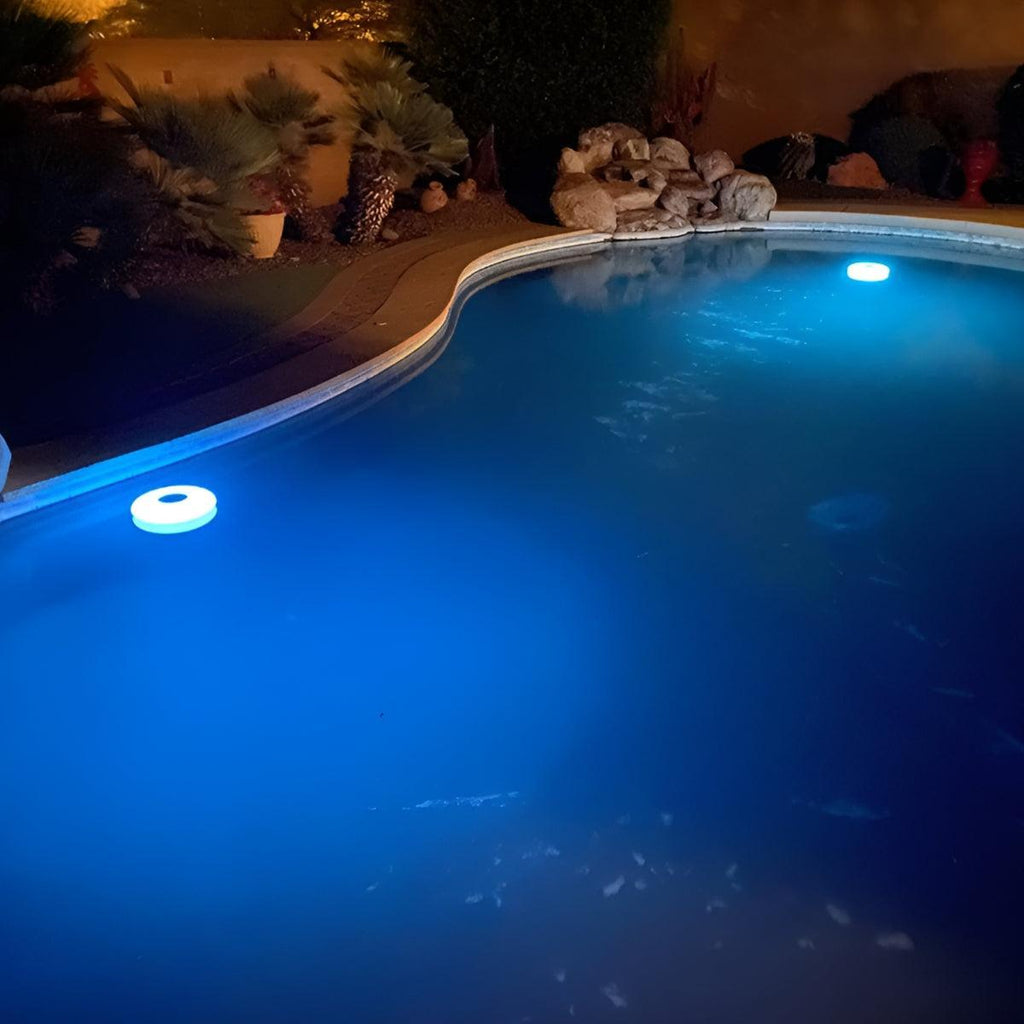 Floating Swimming Pool Light With Solar Powered Lighting And RGB Design