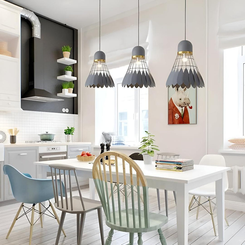 Flower Styled Layered Petal Floral Ceiling Pendant Light