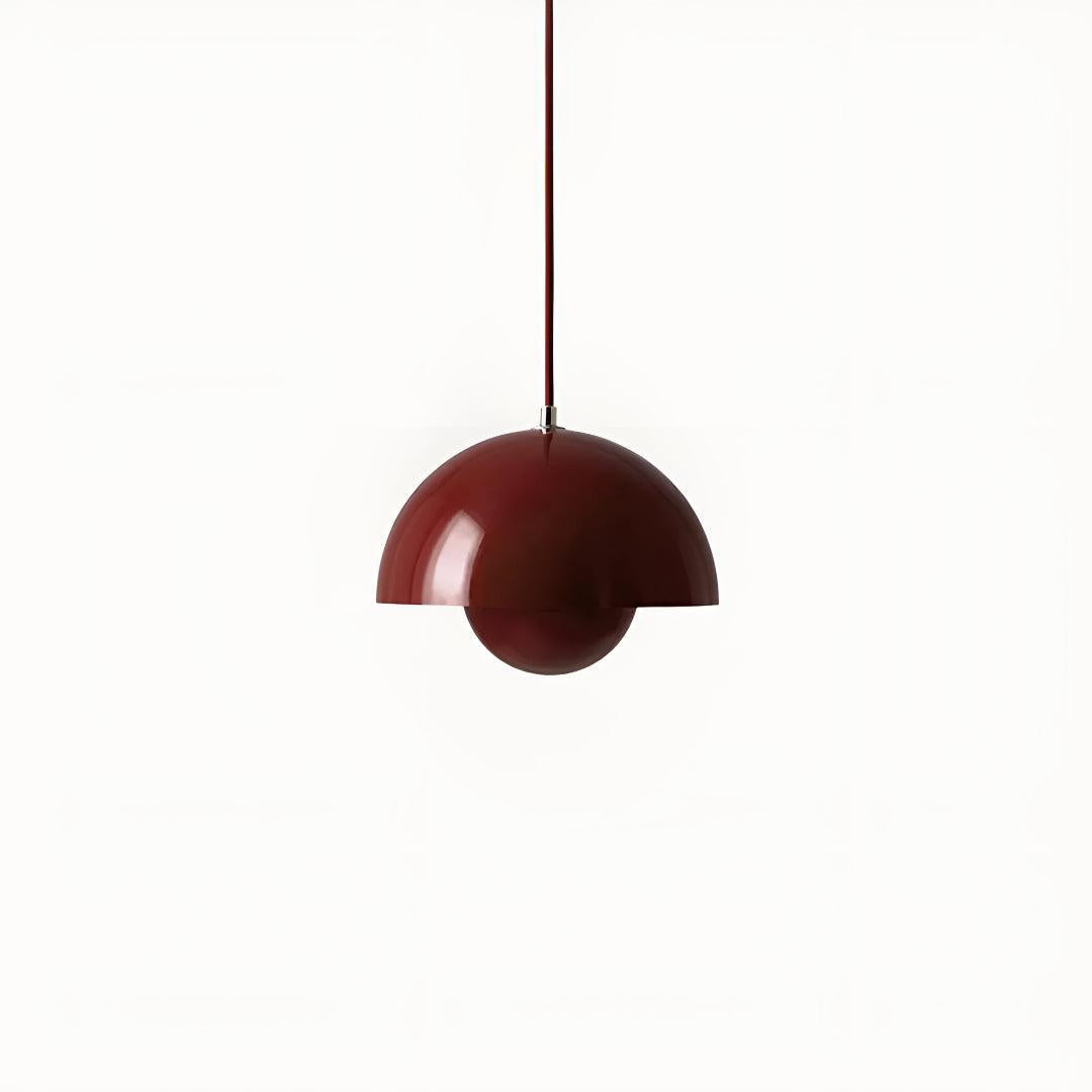 Flowerpot Styled Pendant Light With Flower Bud Design