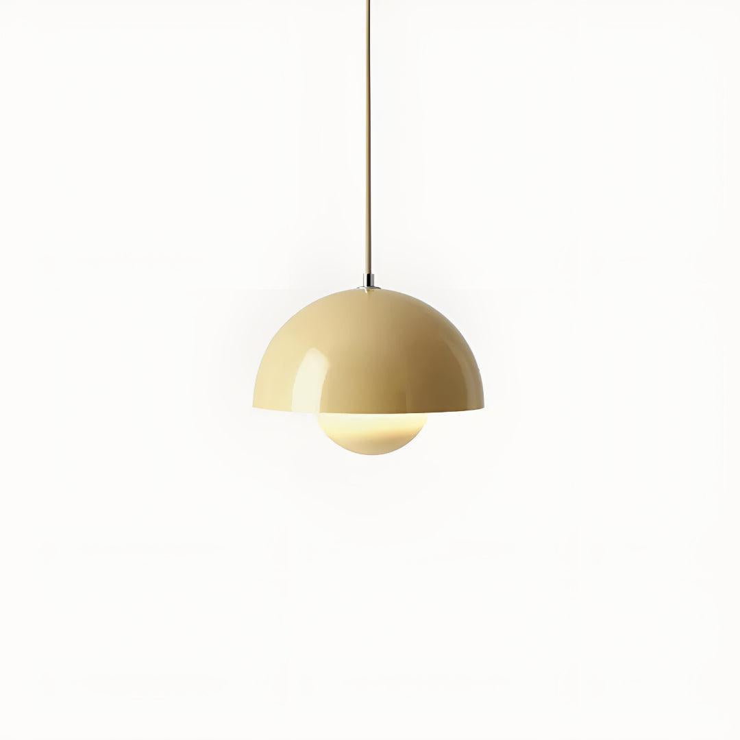 Flowerpot Styled Pendant Light With Flower Bud Design