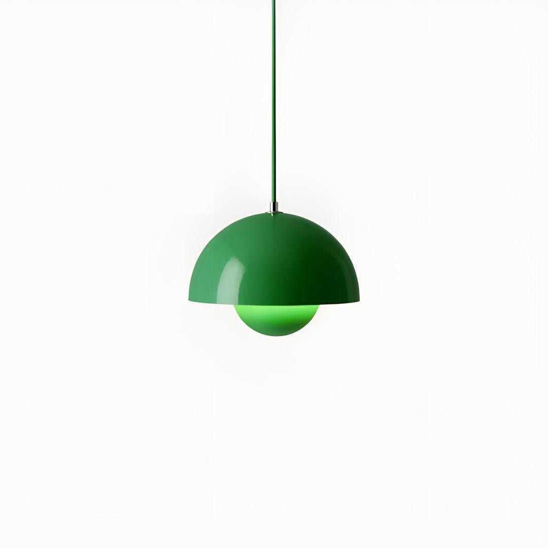 Flowerpot Styled Pendant Light With Flower Bud Design