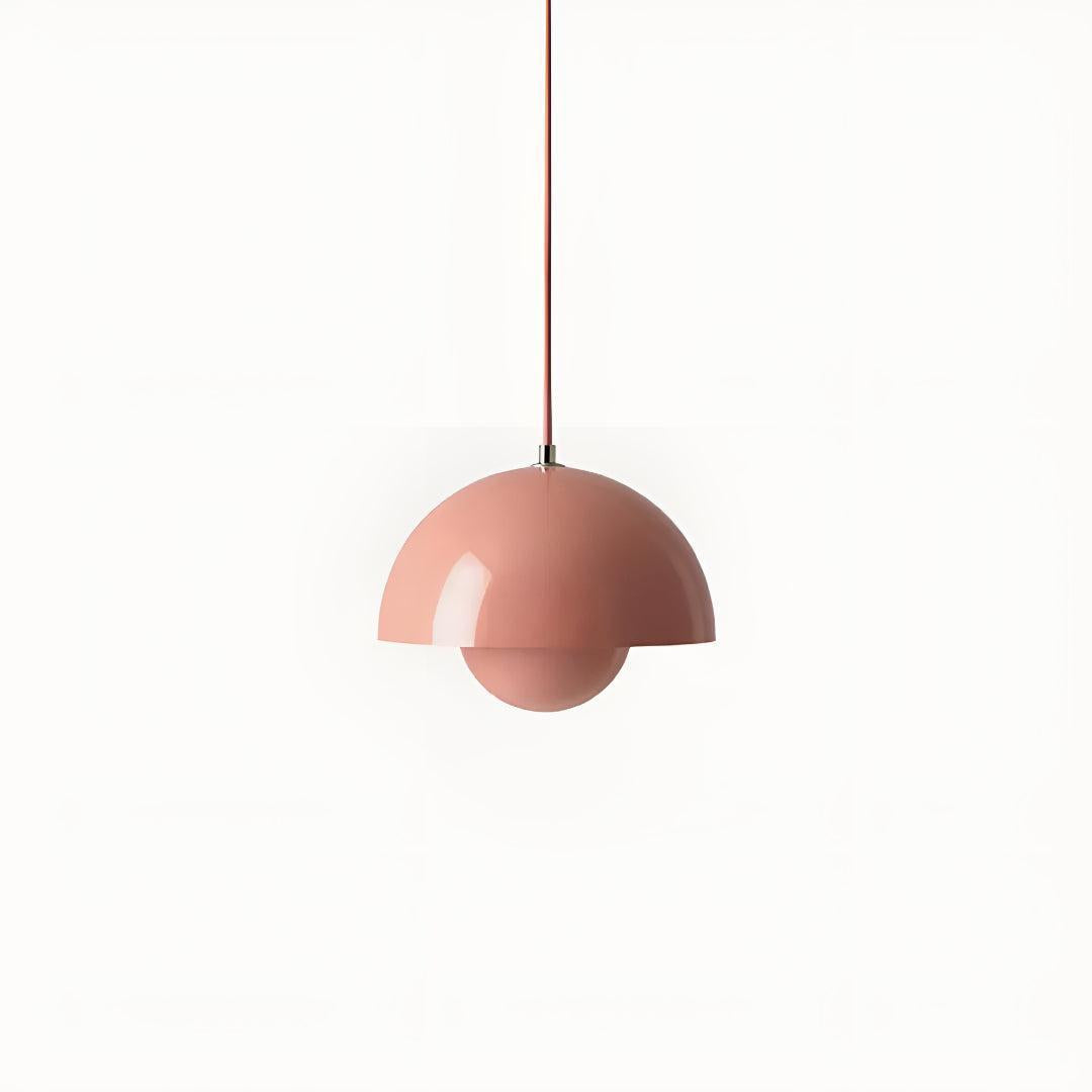 Flowerpot Styled Pendant Light With Flower Bud Design