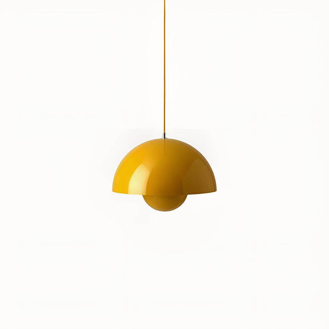 Flowerpot Styled Pendant Light With Flower Bud Design