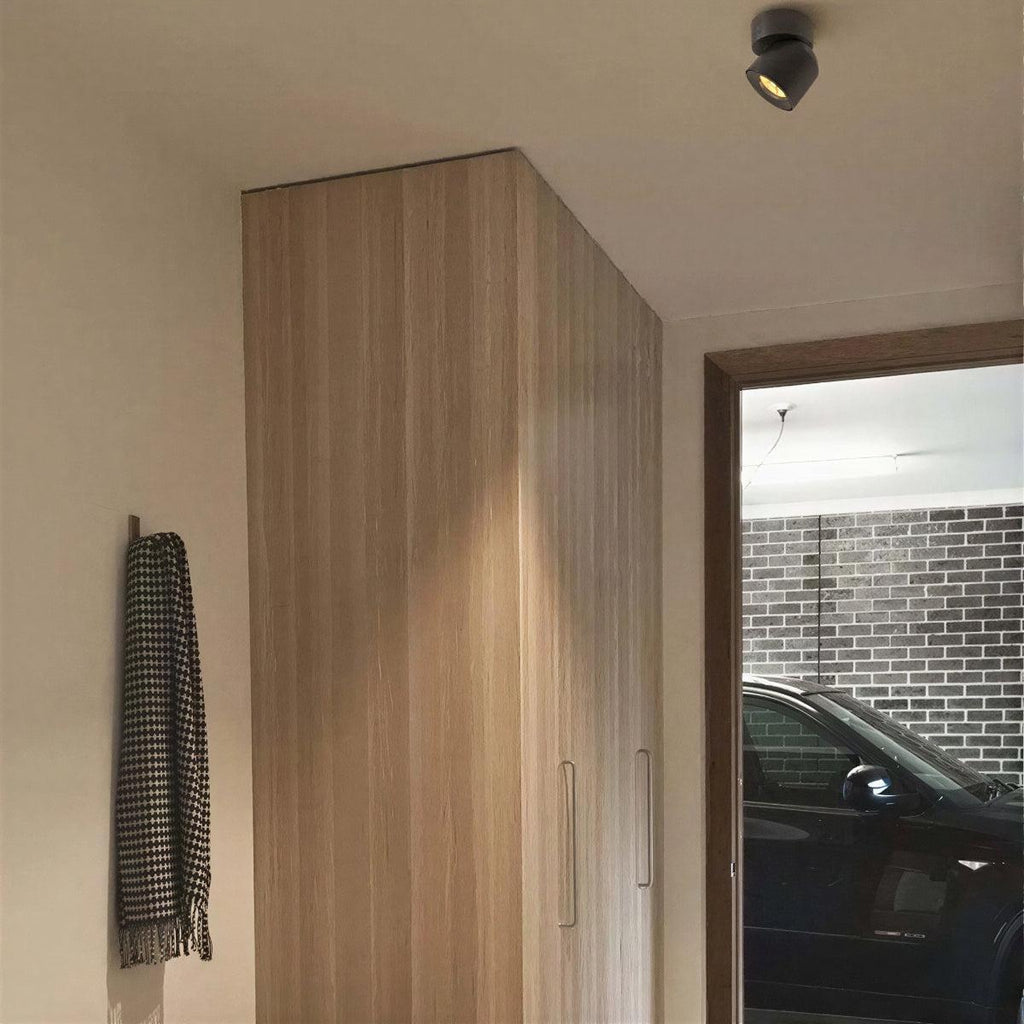 Flush Mount Ceiling Spotlight With Adjustable Directional Head